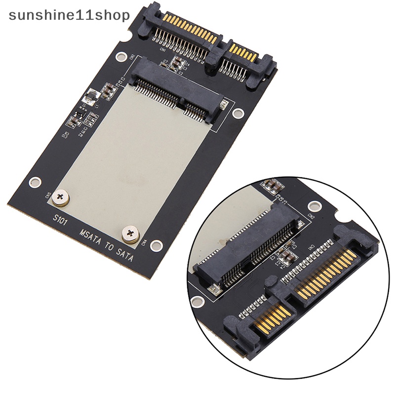 Sho MSATA SSD Ke 2.5 ''SATA 6.0gps Adapter Converter Papan Modul Kartu Untuk Komputer N