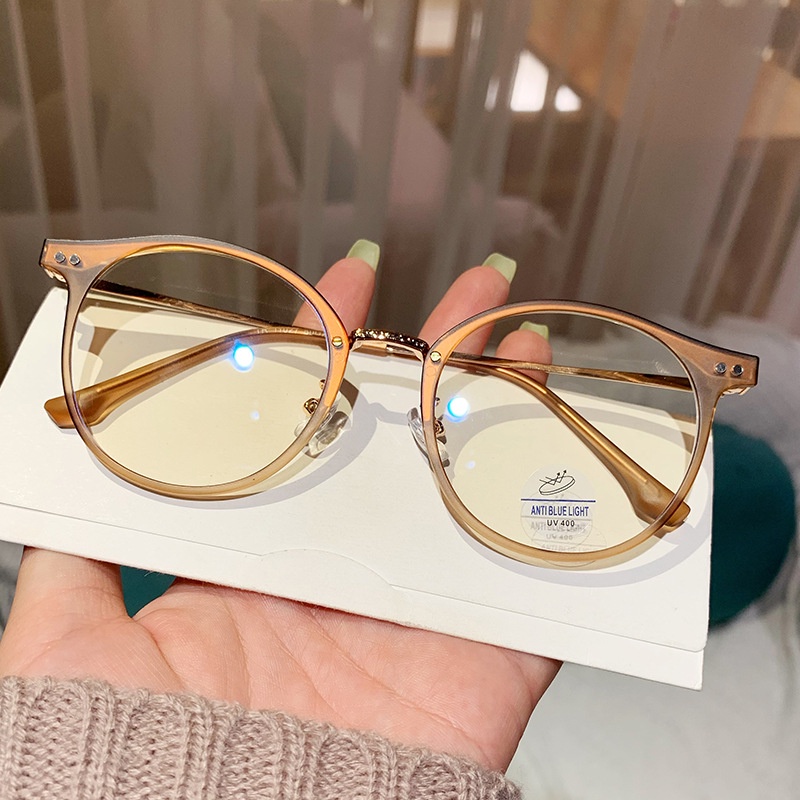 Tr90 Anti Blue Light Blocking Glasses Clear Kacamata Anti Radiasi Lensa Tergantikan Untuk Wanita/Pria