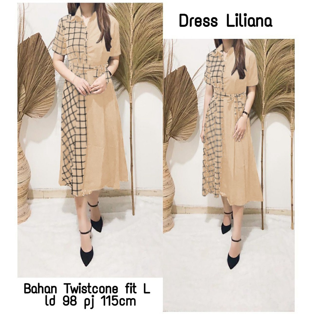 ATASAN WANITA/FASHION WANITA RAJUT/BAJU DRESS WANITA RAJUT/Dress Liliana / Dress Wanita / Dress Wani