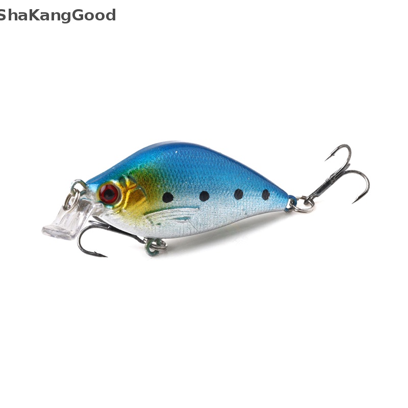 Skid 1PCS Laser Engkol Ikan Kecil Memancing Umpan 6.5CM 8.4G Pesca Hooks Ikan Wobbler Tackle SKK