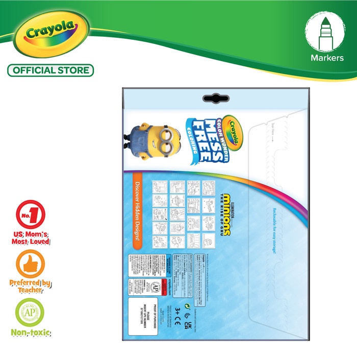 

Crayola Color Wonder Mess Free Minions 2 Coloring Pages & Markers