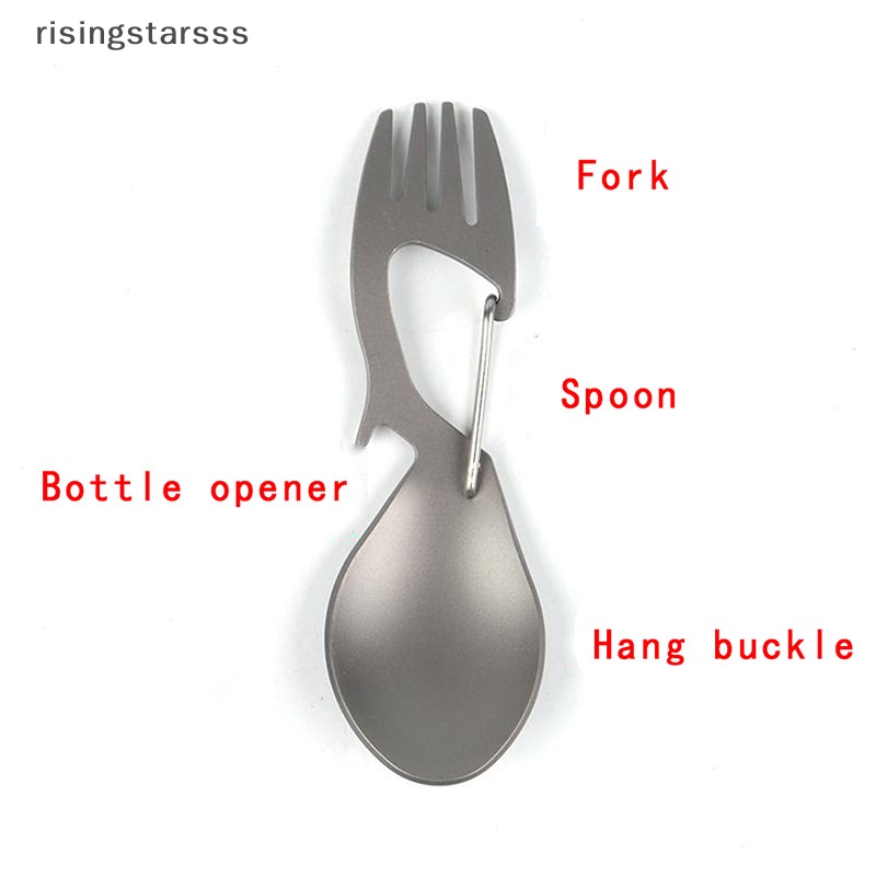 Rsid Span-new Outdoor Camping Piknik Stainless Steel Garpu Sendok Peralatan Makan Ultralight Bermanfaat Jelly