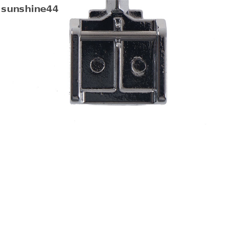 Sunshine 2sisi Metal Zipper Presser Foot Kaki Untuk Aksesori Jahit Mesin Jahit Snap-on ID