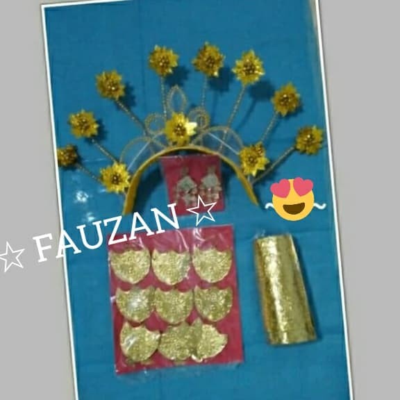 Aksesoris baju bodo anak // perhiasan baju bodo adat sulawesi