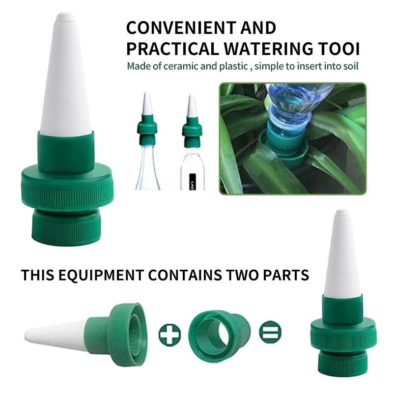 Dripper Penyiraman Bunga Otomatis High Quality/Alat Siram Bunga Rumah Berkebun Portabel Orang Malas/Watering Spike Bottle Nozzle Untuk Tanaman Pot Indoor