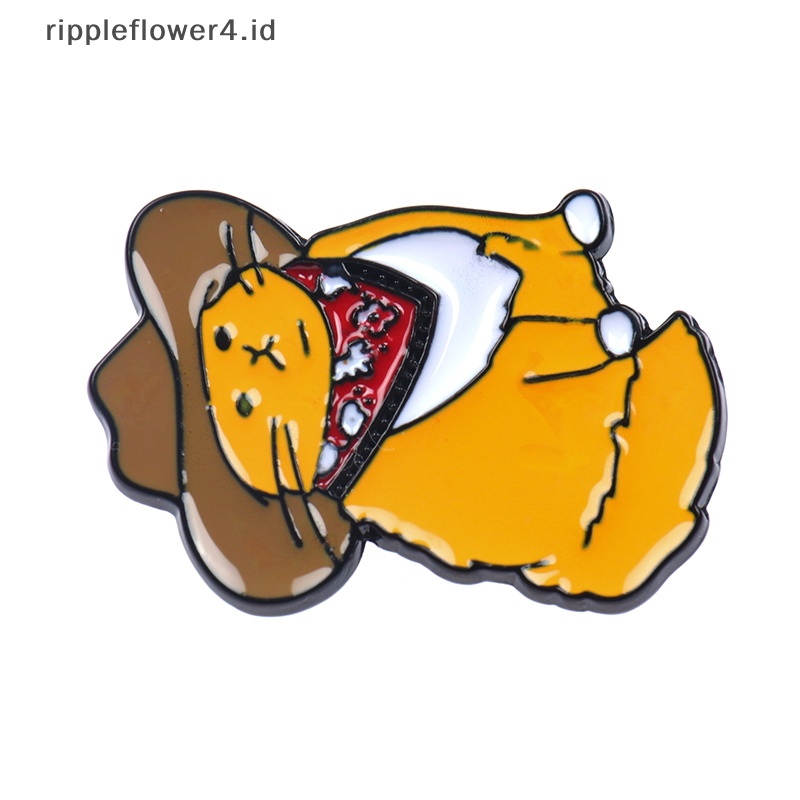 {rippleflower4.id} Koboi Kucing Enamel Pin Hewan Lucu Bros Baju Kerah Tas Lucu Lencana Bros~