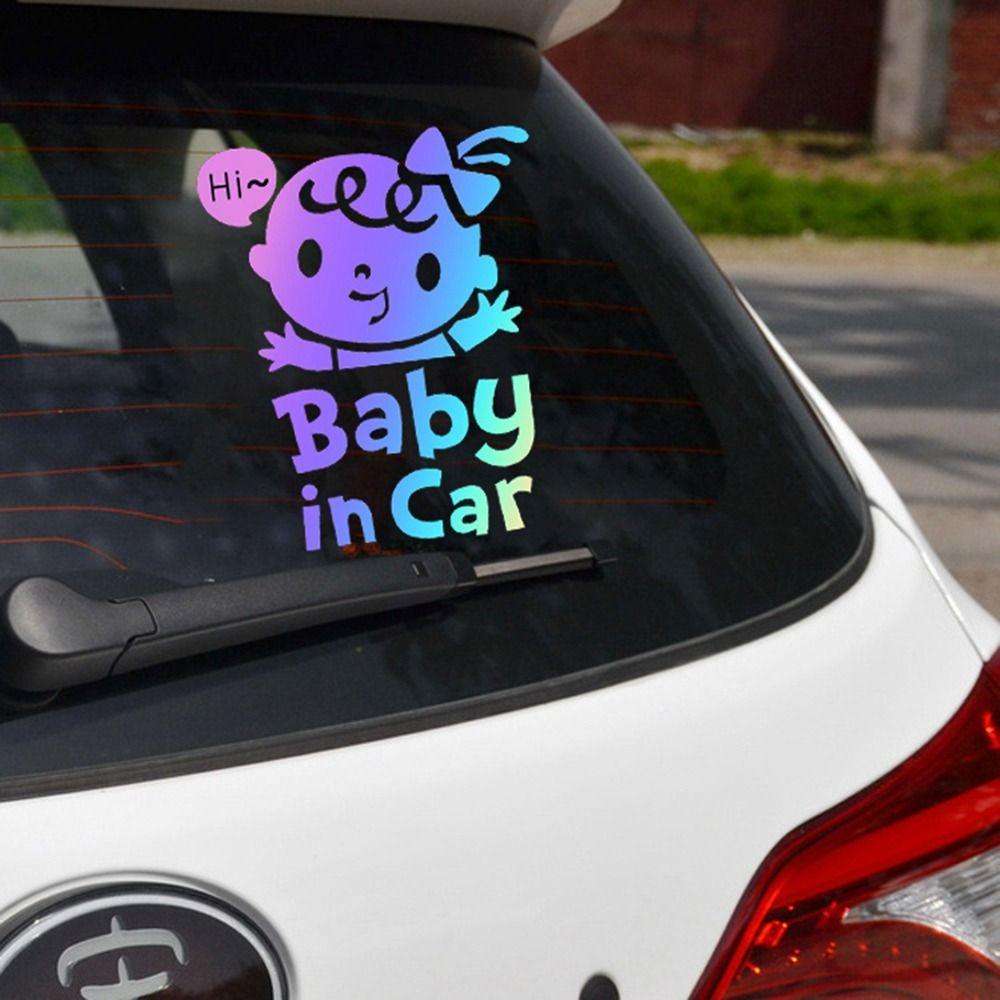 TOP Stiker Mobil Motor Kartun Anak Bayi Baby In Car