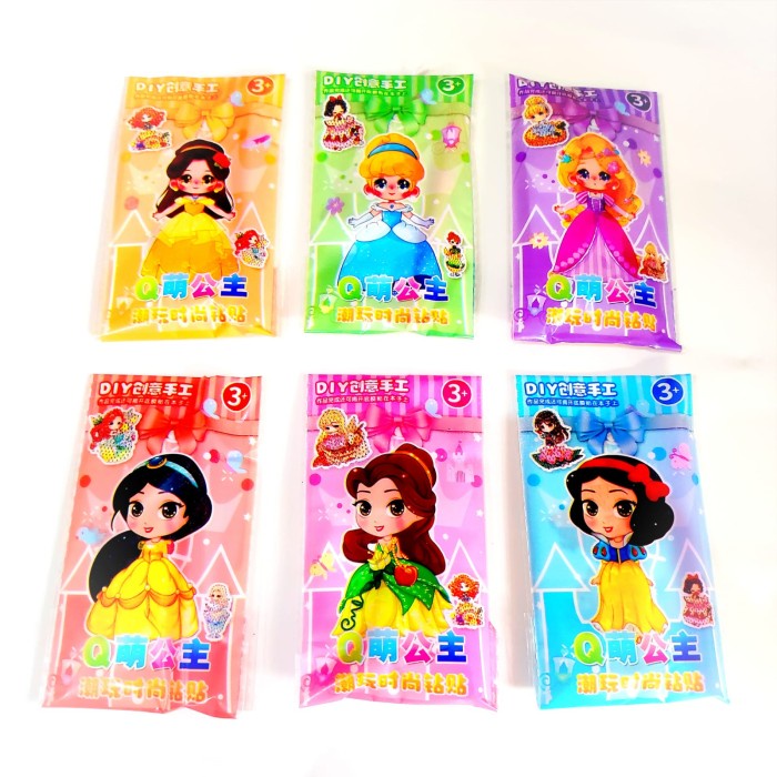 SALE DIY Diamond Painting Murah Princess Kado Mainan Anak Stiker VIRAL Harga Grosir Termurah