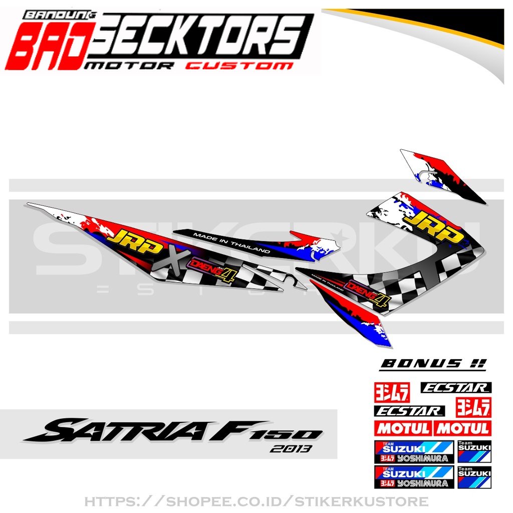 STRIPING SATRIA FU FACELIFT / RAIDER / STIKER / STICKER / STOCK DECAL RAIDER / JRP X DAENG 4