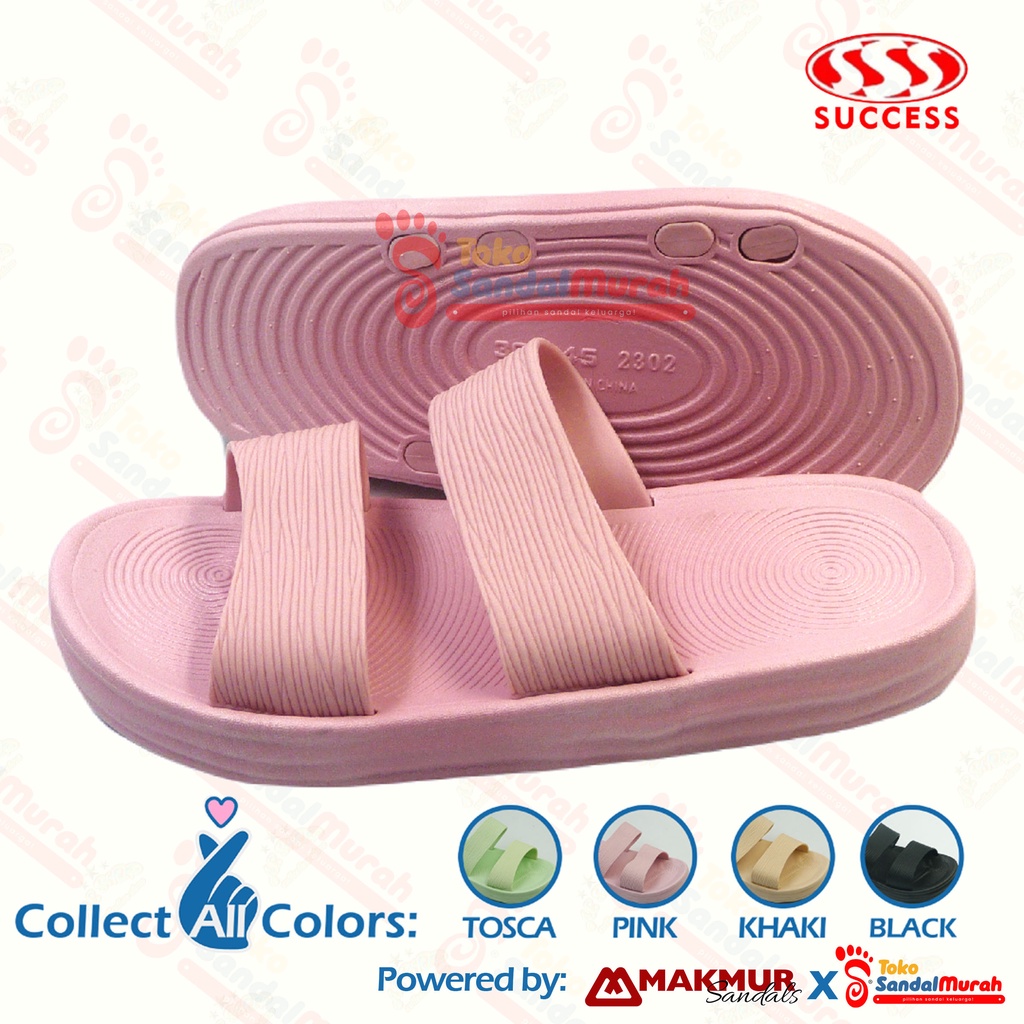 Toko Sendal Murah - Sandal Karet Wanita Ban 2 Uk 36 - 40/ Sandal Dengan Model Minimalis/ Sandal Cocok Untuk Kegiatan Outdoor/ Sandal Flat Tanpa Hak/ [ Toko Sendal Murah SS 2302 ]