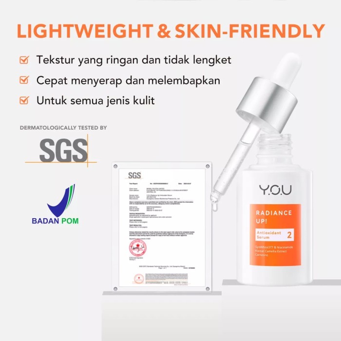 YOU  8× SymWhite 377 Radiance Up! Brightening Serum with Niacinamide Vitamin C Atasi Bekas Jerawat and Dark Spot