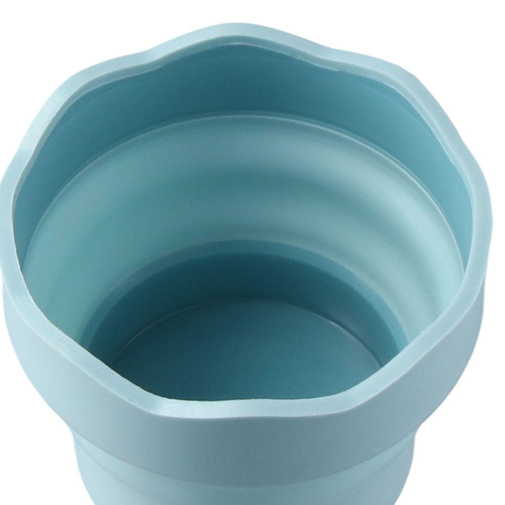 TOP Silicone Painting Cup Painting Water Cup Brush Holder Pembersih Dapat Dilipat