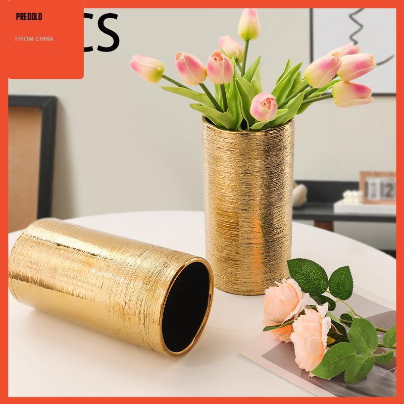 [Predolo] Vas Keramik Ornamen Modern Vas Bunga Untuk Ruang Makan Perapian Rak Buku