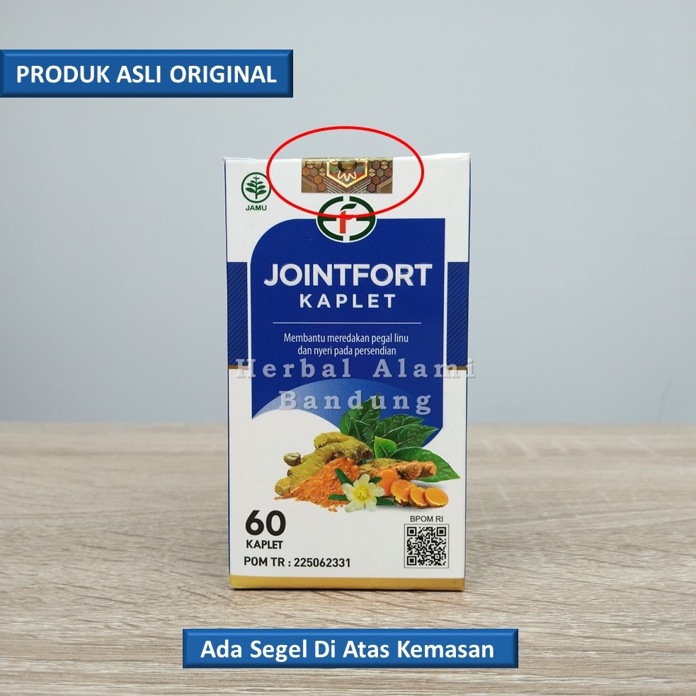 Kaplet JOINTFORT Asli Original Obat Herbal Asam Urat Nyeri Sendi Rematik Encok Dan Pegal Linu GARANSI ASLI