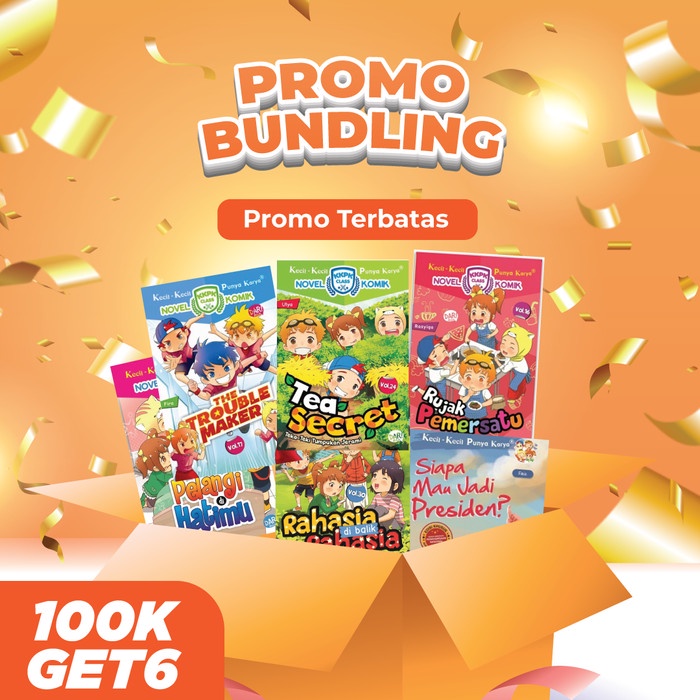 PAKET 6 BUKU CERITA DAN KOMIK KKPK HANYA 100RIBU - Random