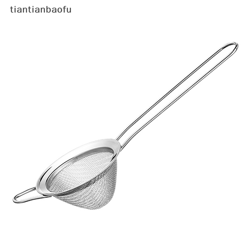 [tiantianbaofu] Saringan Kerucut Stainless Steel Jaring Halus Cocktail Bar Strainer Cone Strainer Butik