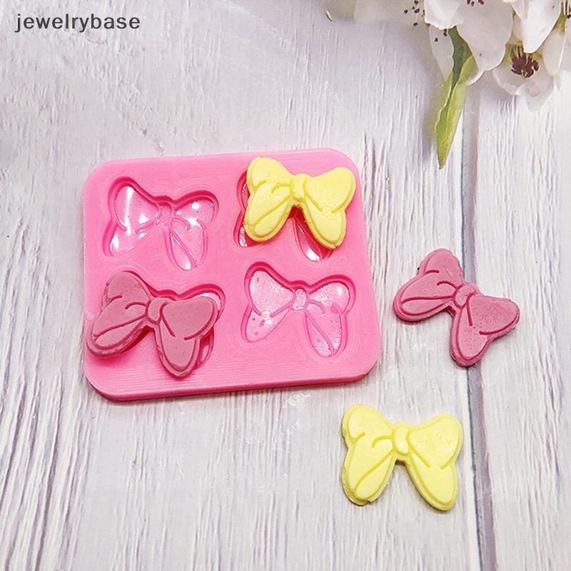 [jewelrybase] Bow Ikatan Simpul Silikon Kue Cetakan Kue Sugarcraft Coklat Cupcake Resin Tools Fondant Decorag Tools Boutique