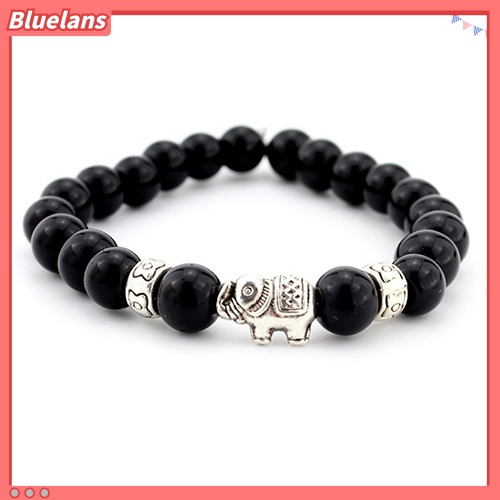 [BLS] Gelang Gajah Wanita Pria Tali Elastis Manik-Manik Rantai Bangle Perhiasan Charms