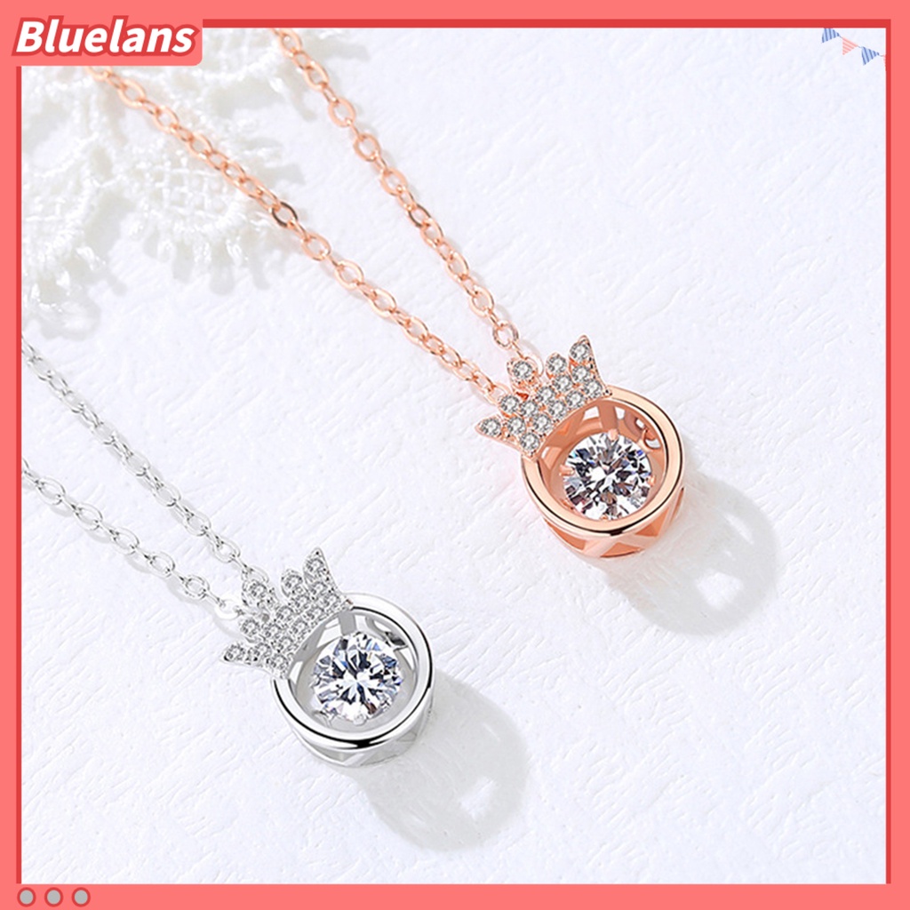 [BLS] Kalung Liontin Berkilau Trobbing Heart Copper Women Jewelry Necklace Untuk Istri