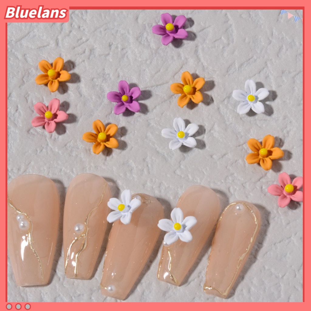 [BLM] 5pcs Ornamen Bunga Kuku Paduan Multifungsi Menarik Untuk Gadis 3D Dekorasi Nail Art Cantik