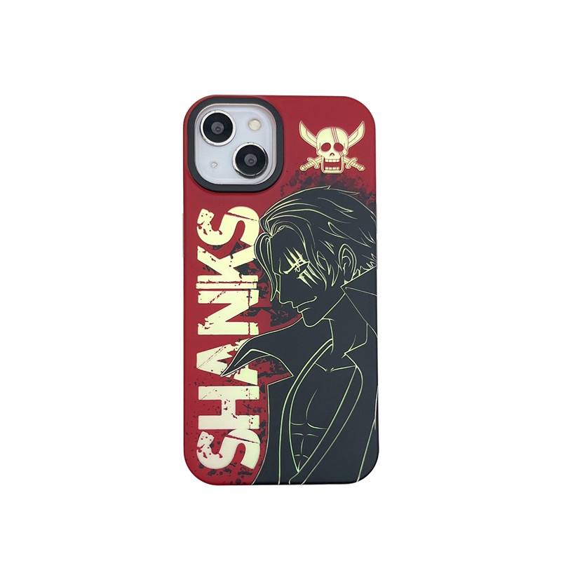 NEW !! ONEPIECE Anime Shanks Luffy Case iphone (For Iphone 11 12 pro max 13 pro max 14 promax READY ! ) luxury Premium Quality Laser Frosted iPhone Case