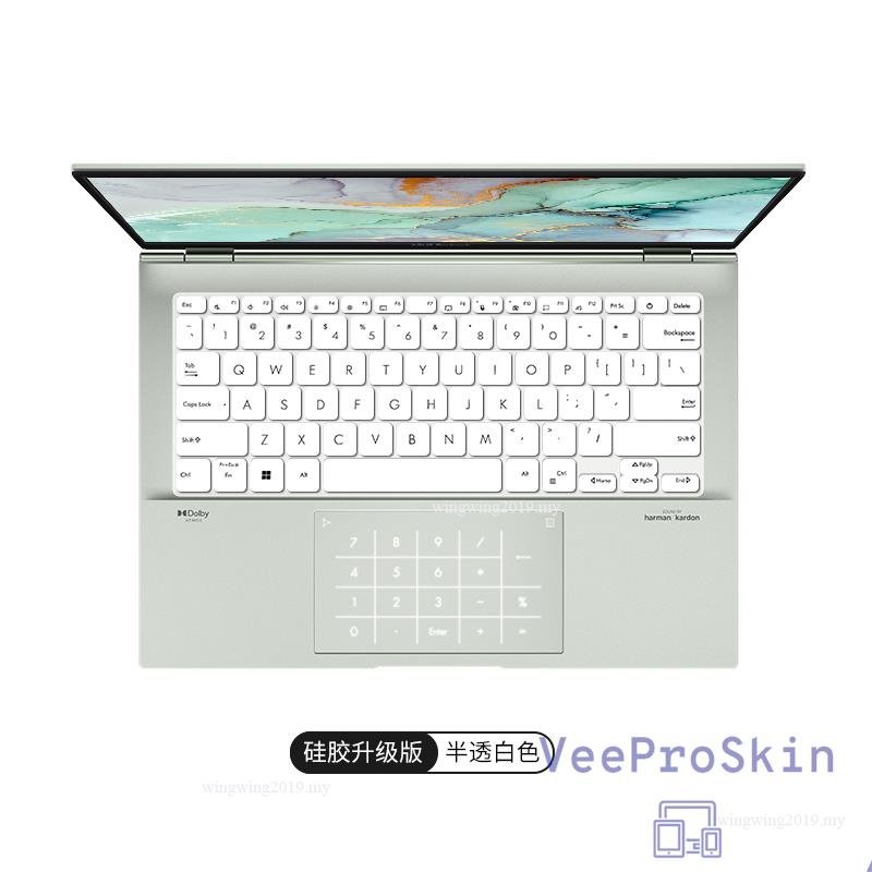 Untuk Asus VivoBook S14 Flip TN3402 TN3402Q TN3402QA TN3402YA S14 Flip OLED TN3402 QA YA Silikon Laptop Keyboard Cover Pelindung