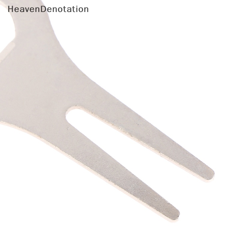 [HeavenDenotation] Paduan Seng Golf Garpu Garis Divot Repairing Curved Fork Tool Green Repair Tool HDV