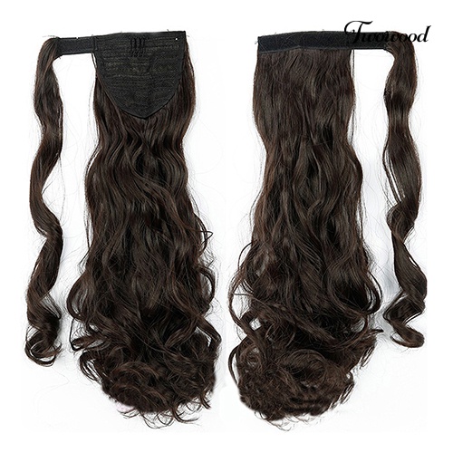 Twowood Kecantikan Wanita Panjang Bergelombang Ponytail Wig Klip in Pony Tail Hair Piece Extension