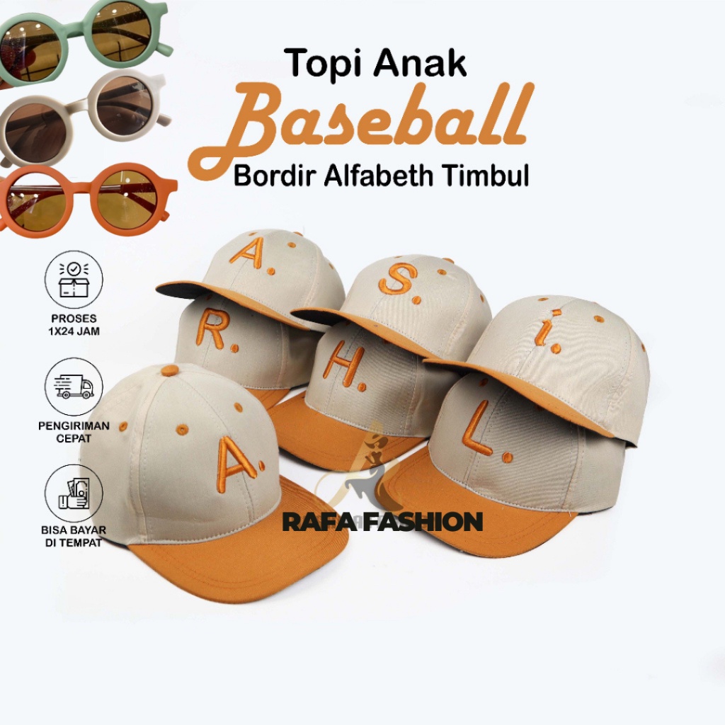 Topi Anak Laki Laki Perempuan SP 1 M 2 Cowok Cewek 3 4 5 6 7 8 9 10 11 12 Tahun Baseball Karakter Bo