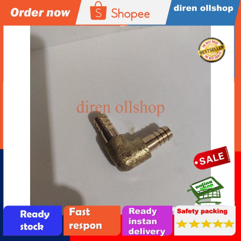 nepel ELBOW selang gas/sambungan selang gas L