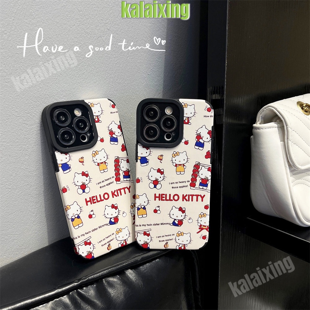 IPHONE Soft Case Hello Kitty Untuk Iphone11 12 13 14 Pro Max14 Plus Xs Max X XR 7 8 Plus Sarung Belakang Lembut