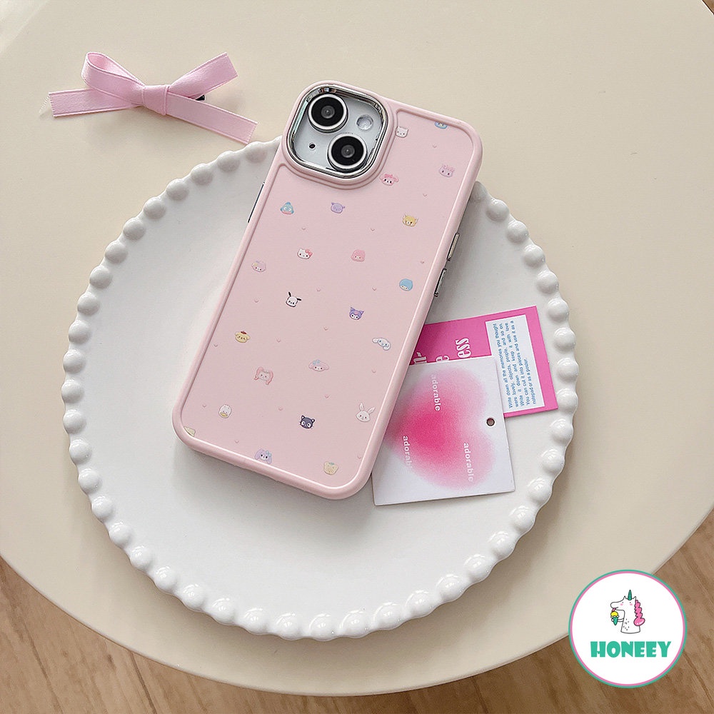 Casing Ponsel Karakter Kartun Lovely Pink Untuk iPhone 14 Pro Max13 12/12pro 11 Pro Max XR XS 7 8Plus Anime Trendi Shockproof Back Cover