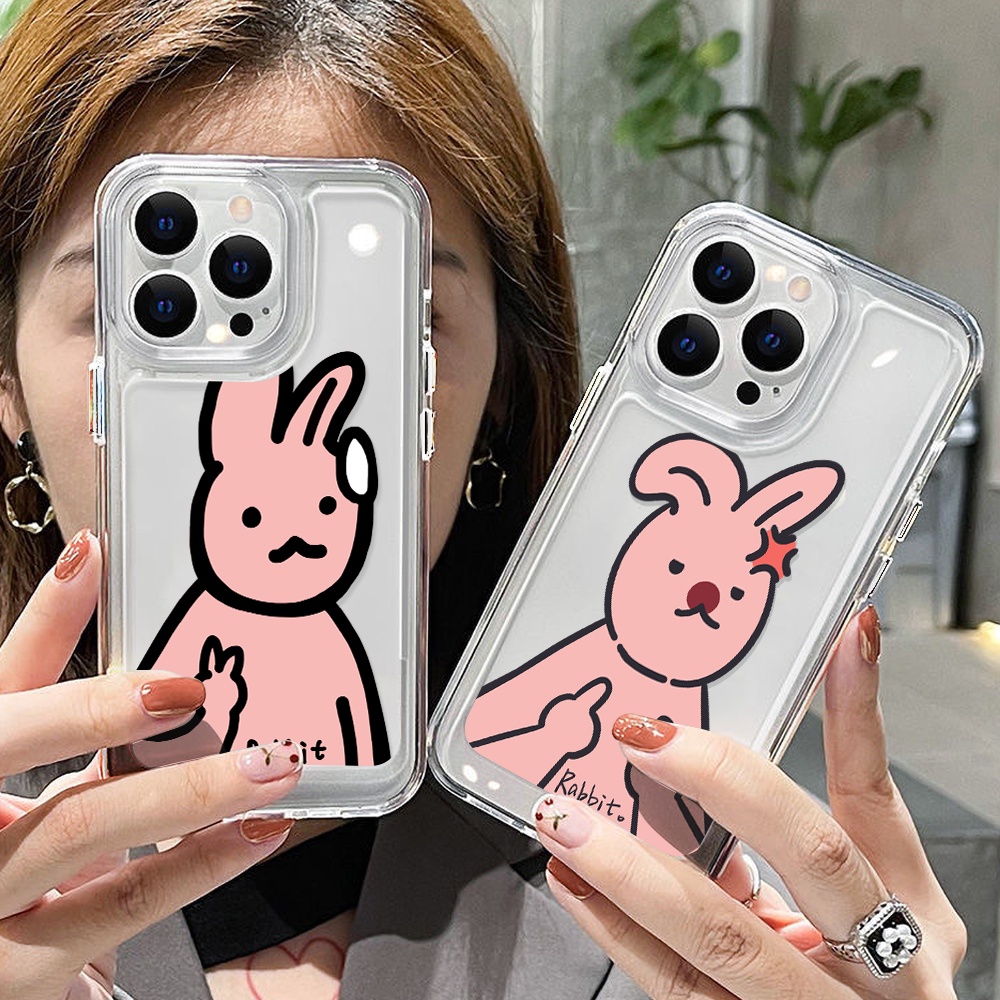 Sweaty Bunny Case Untuk Vivo S12 S15 S6 S7 S9 S9E S10 5G S10 Pro X30 X30 Pro X50 X60 X70 X80 X27 V23 Pro V23E Iqoo 56 Neo5 Neo6 8 8 Pro Z6 U5 Akrilik Ruang TPU Belakang Sarung