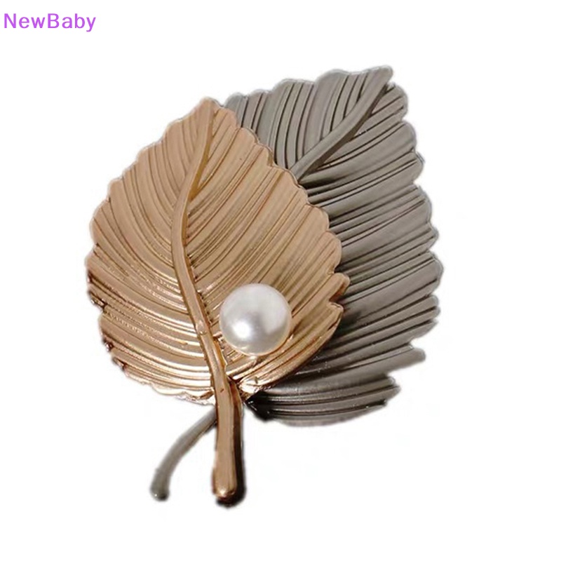Newbaby Maple Leaf Bros Logam Vintage Wanita Gadis Menawan Indah Kerah Lapel Pin Fashion Perhiasan Hadiah Aksesoris Pakaian Pesta ID