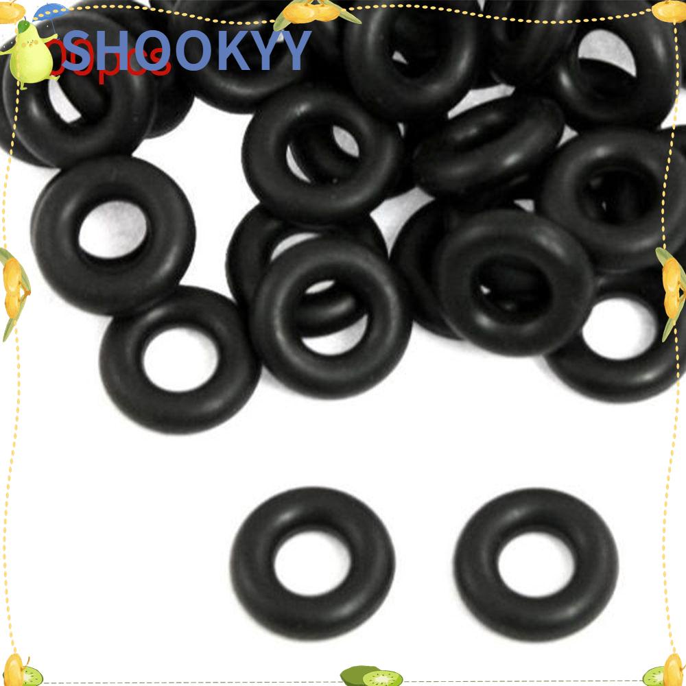 Chookyy 100PCS /Set O-Rings Cacing Wacky Rig Metric Kit Gigitan Ikan Karet Hitam