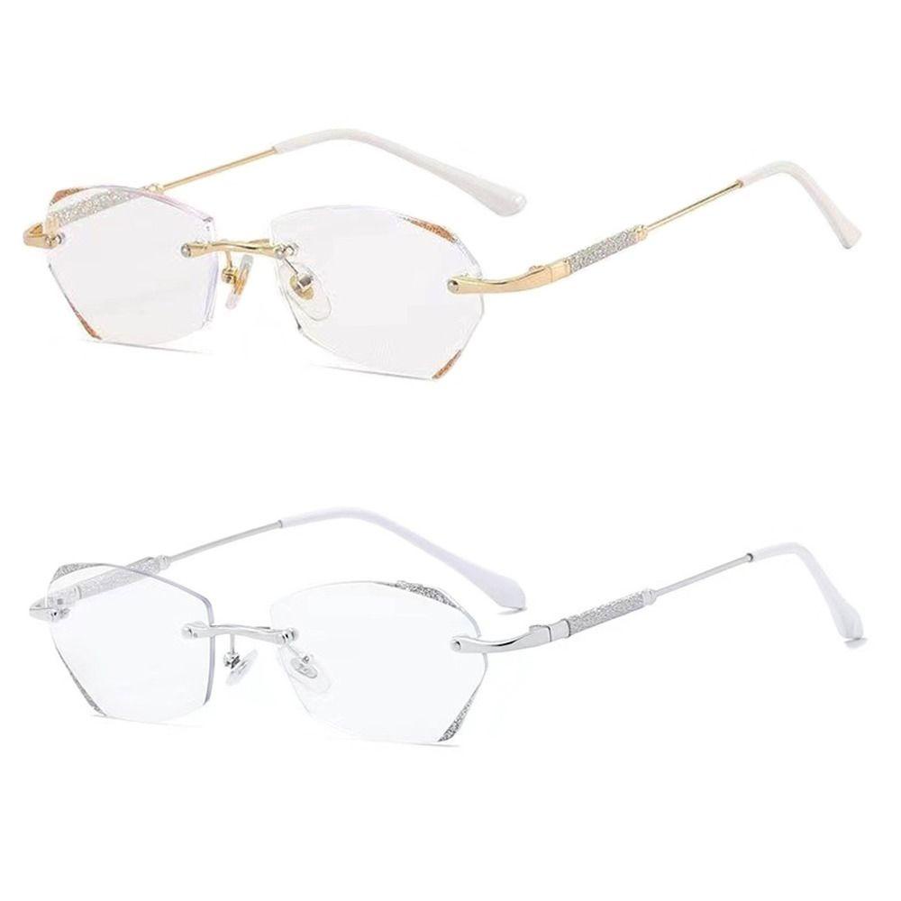 R-flower Myopia Glasses Portable Vision Care Shiny Ultra Light Frame