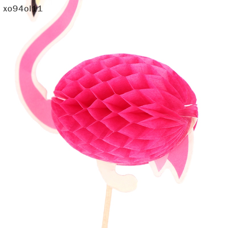 Xo 25Pcs /Set Flamingo Cake Cupcake Topper Dekorasi Kue Ulang Tahun Pesta Pernikahan OL