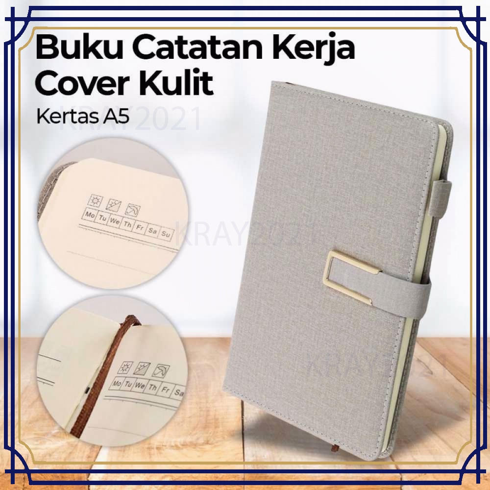 Buku Catatan Kerja Cover Kulit Kertas A5 - JSK-2520