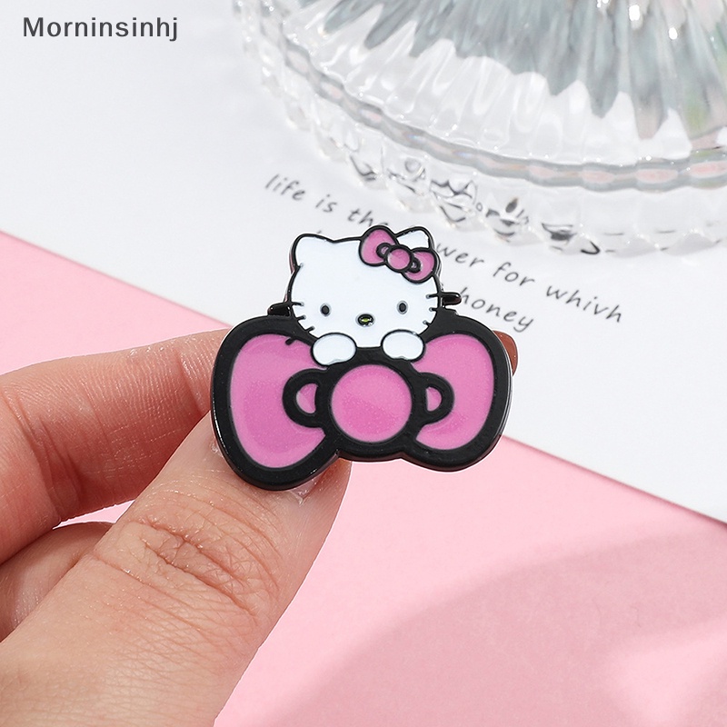 Mornin Sanrio Hello Kitty Kucing Lucu Kerah Pin Tas Ransel Pesona Bros Untuk Wanita Enamel Pin Hadiah Fashion Perhiasan Aksesoris id