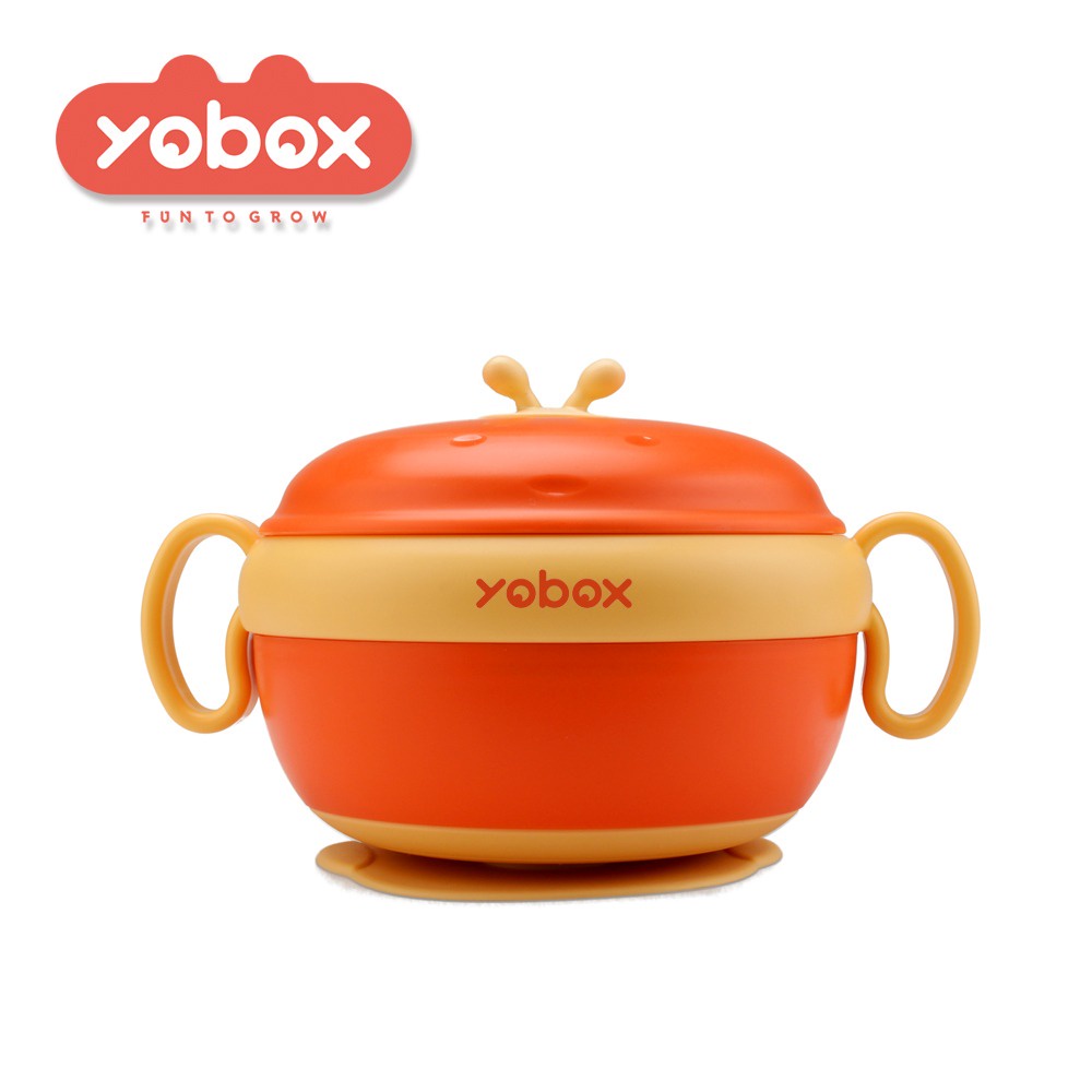 YOBOX Mangkok bayi dengan pegangan model BEE Y0011 YOOYEE Little Bee Baby Bowl with Handle