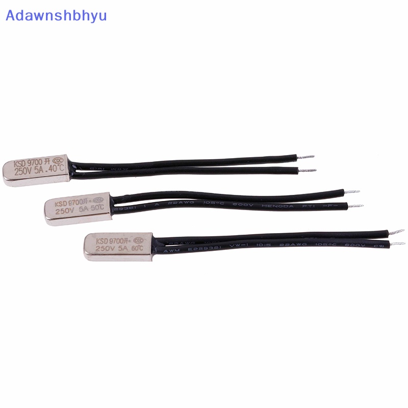 Adhyu 5Pcs KSD9700 Derajat Celcius Thermostat Control Temperature Switch 5A 250V ID