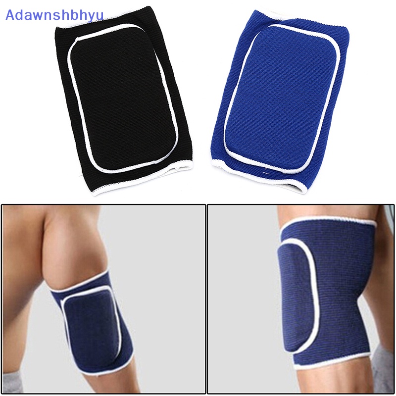 Adhyu 1pc Sport El Pad Spons Basket crash Support Brace Pads El Penyangga Pad Spon Basket crash Support Brace Pads Olahraga El Pad Warna Hitam, Biru Spon +Rajut ma