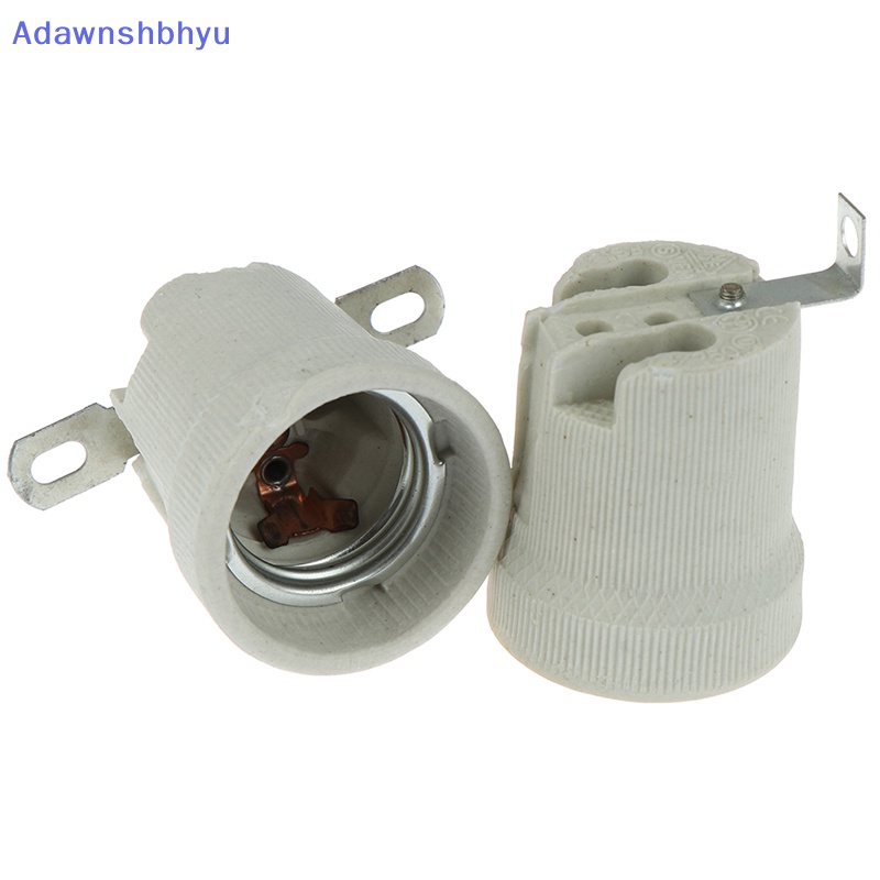 Adhyu E27 Ceramic Screw Base Tahan Suhu Tinggi Socket Light Bulb Holder Adapter ID