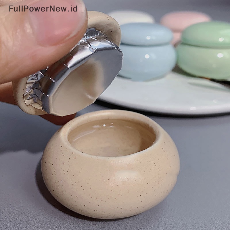 Power Ceramic Dappen Dish Nail Brush Cleaning Holder Gelas Cuci Nail Art Dengan Tutup Mangkok ID
