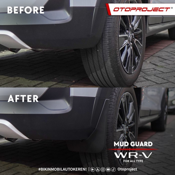 Otoproject Mudguard Mud Guard Karpet Lumpur WRV