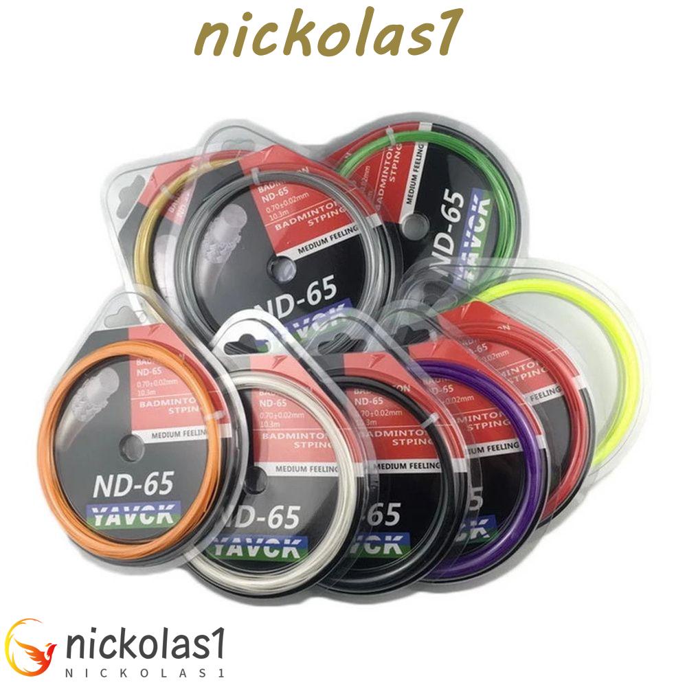 Nickolas1 Senar Badminton Alat Olahraga Aksesoris Badminton ND-65 Line Carbon Nanofiber 0.7 mm Senar Badminton Garis