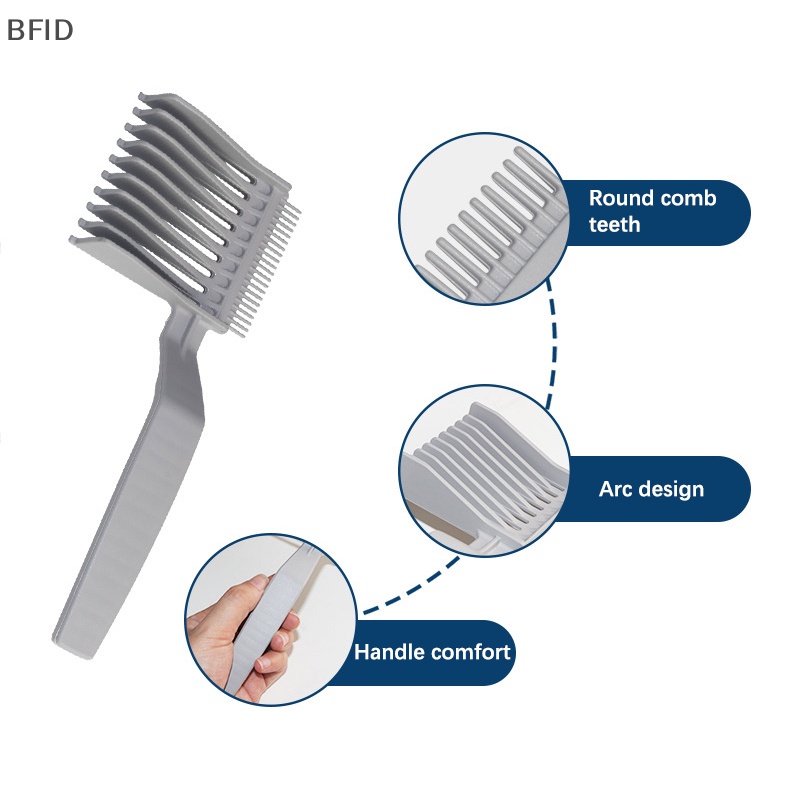 [BFID] Barber Hair Cutg Curved Posisi Sisir Styling Rambut Clipper Comb Tools [ID]