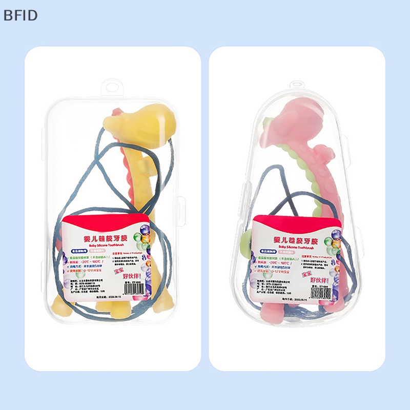 [BFID] Bayi Silikon Teether Kartun Rusa Tumbuh Gigi Kalung Liontin Menyusui Gigi Hadiah [ID]