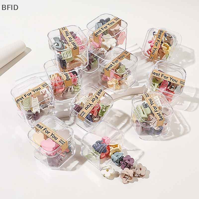 [BFID] 1set Fashion Morandi Frosted Cakar Rambut Kecil Untuk Wanita Mini Barrette Hair Clip Gadis Kreatif Hairclip Lucu Hairpin Hiasan Kepala [ID]