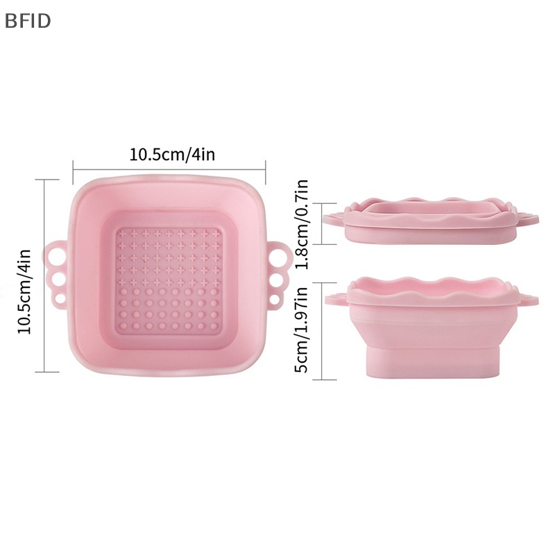 [BFID] Alas Pembersih Brush Makeup Silikon Lipat Washing Scrubber Board Cleaning Mat [ID]